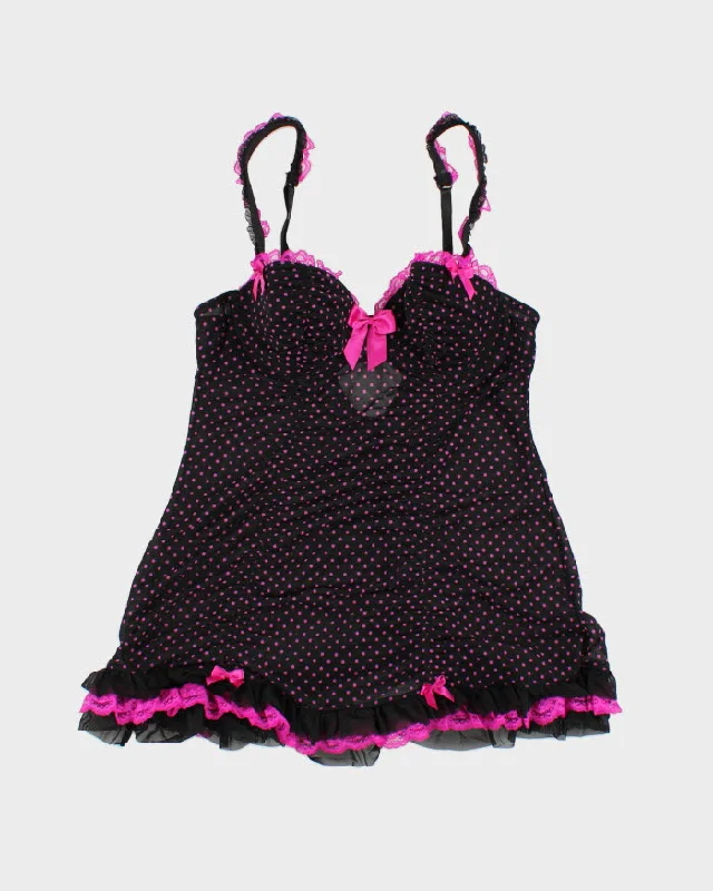 La Senza Polka Dot Rushed Lingerie Top - M