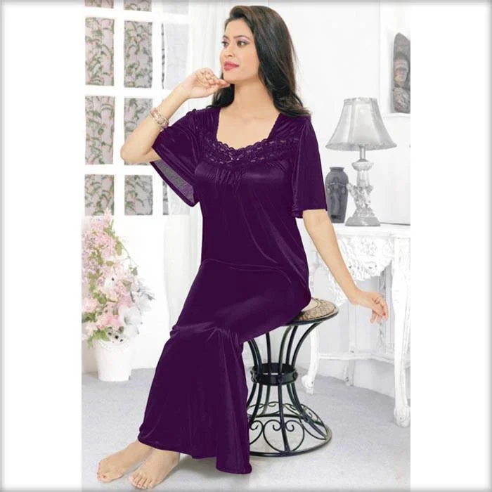 Purple - FL-520 - Flourish Nightwear