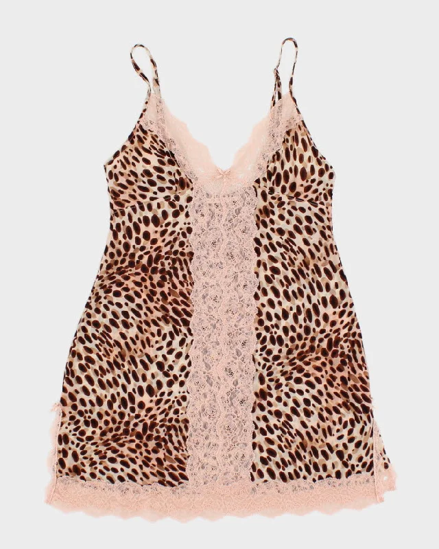 Y2K 00s Victoria's Secret Cheetah Print Slip Dress - S