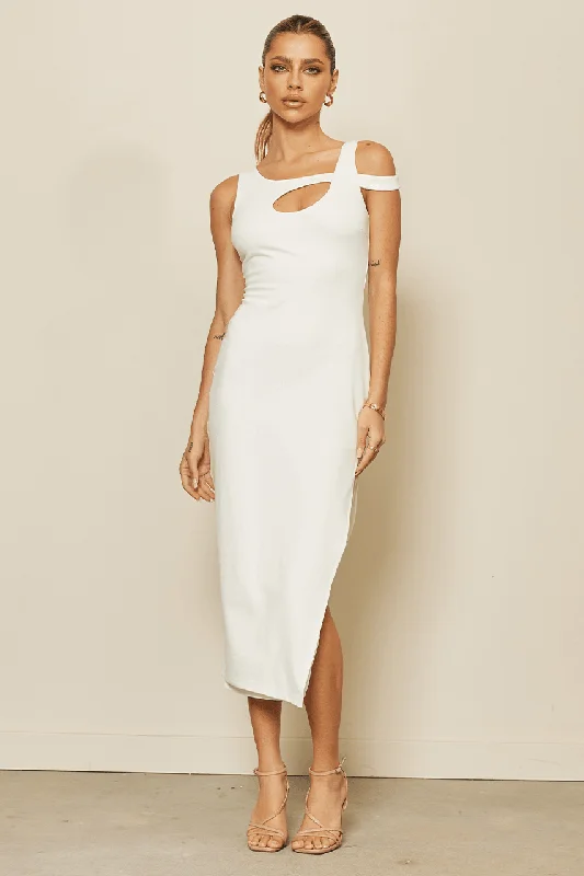 Lya Midi Dress - White