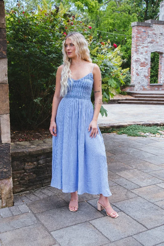 Sweet Nothings Midi Dress, Blue Heron | Free People