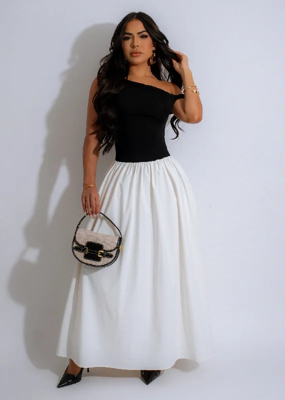 Midnight Harmony Maxi Dress Black