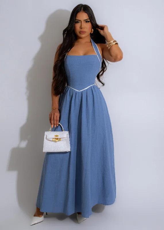 Perfect Everyday Vibe Maxi Dress Blue