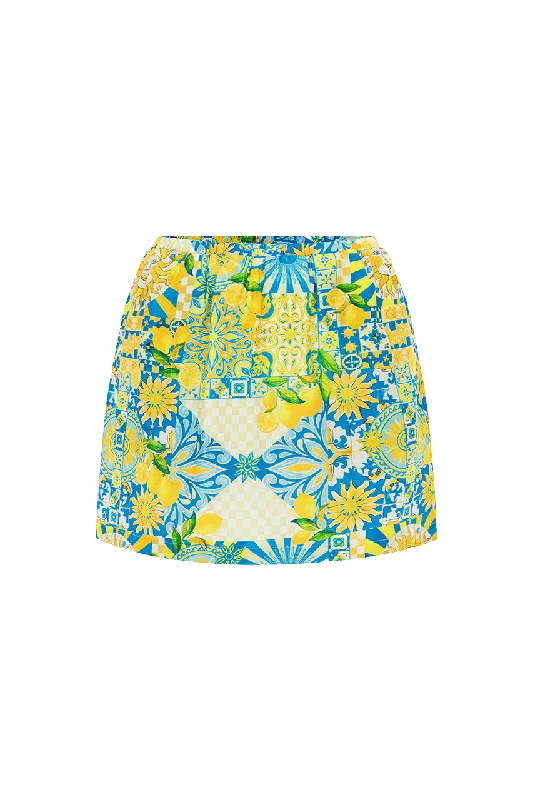 ANACAPRI MINI SKIRT - ANACAPRI LEMON