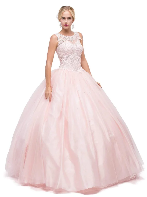 Dancing Queen - 1152 Sleeveless Beaded  Quinceanera Ballgown