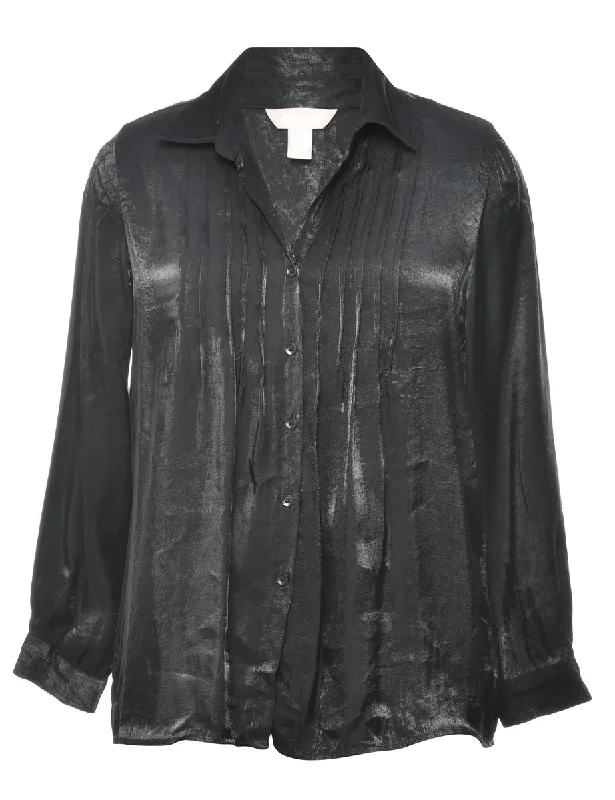 Black Evening Blouse - L