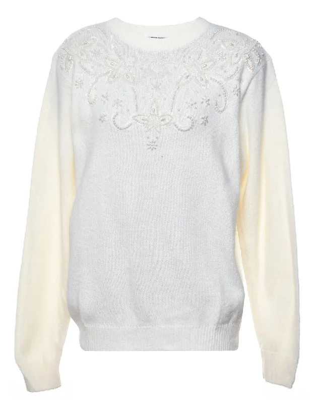 Classic Beaded Jumper - L