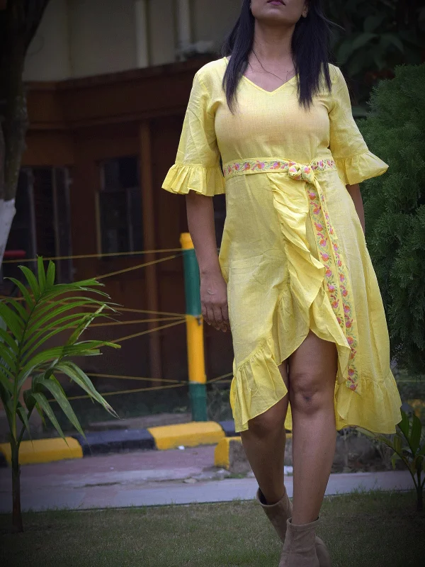 Caribbean Isles Dress Yellow