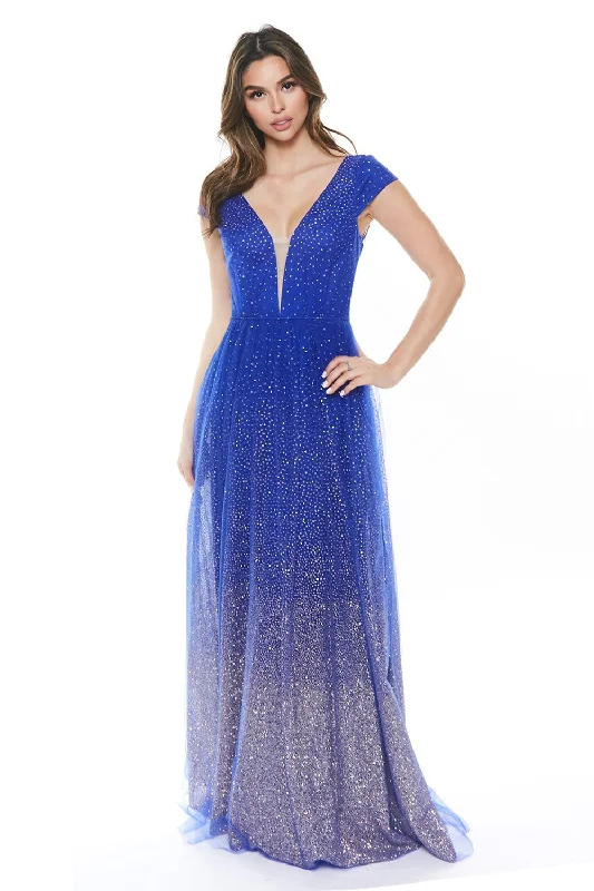 La Fleur Glimmer Gown (Royal Blue) FINAL SALE