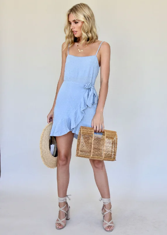 Portofino Dress - Dusty Blue