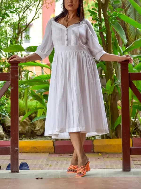 Pristine Elegance White Dress