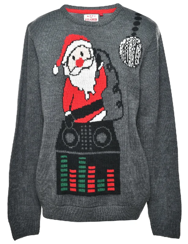 Santa Claus Christmas Jumper - M