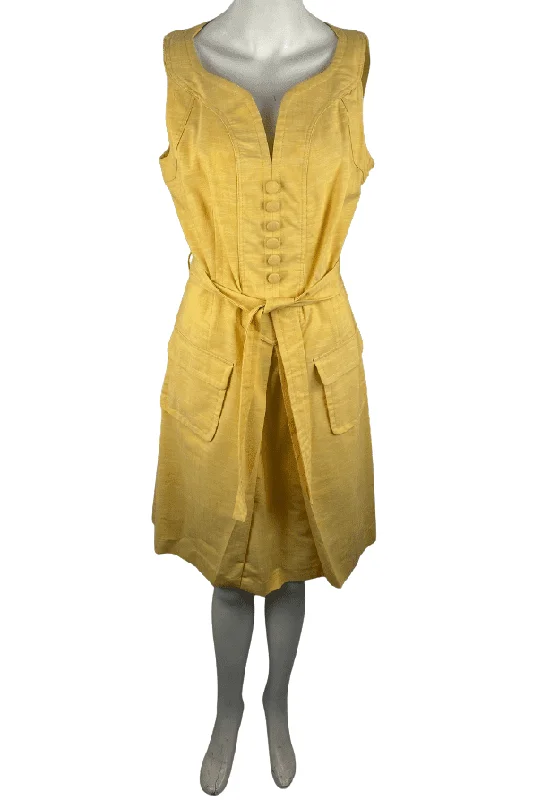 Sharagano women's yellow dress size 10