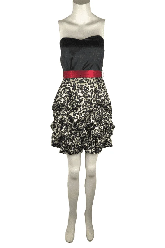 Studio Y black leopard dress size 3/4