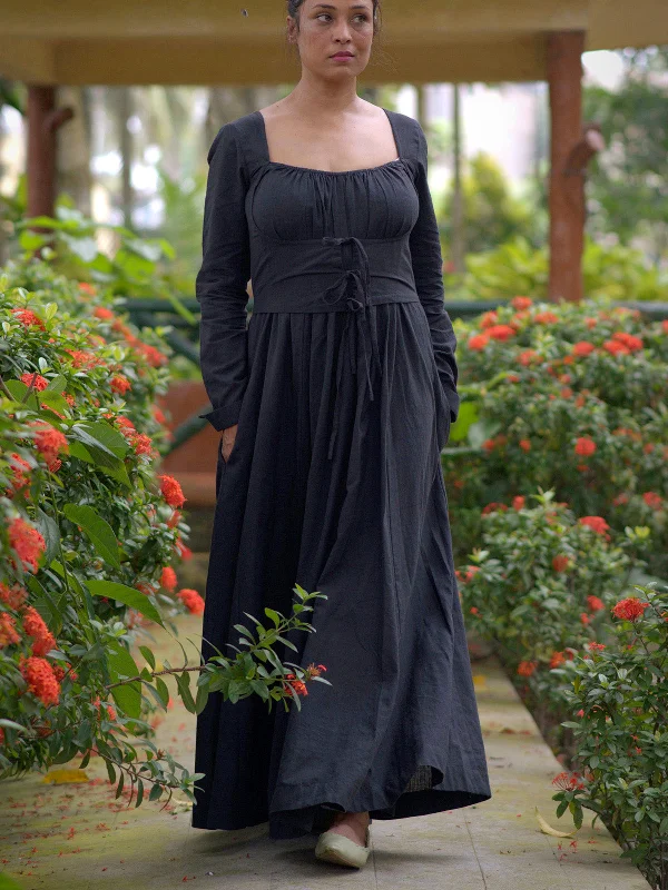 Dervish Dream Dress In Charcoal