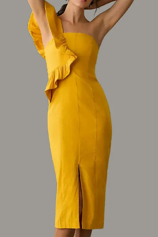 Winsome Yellow Dress