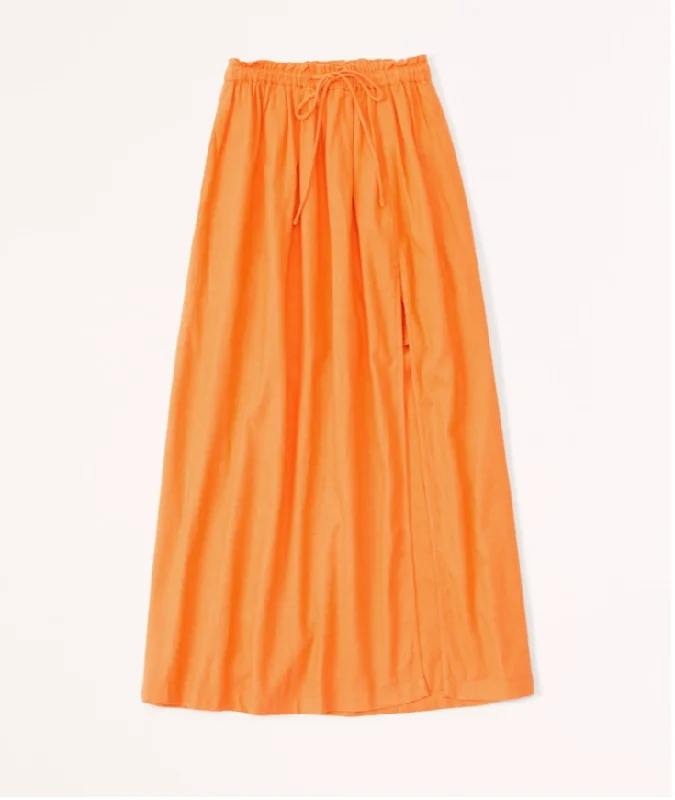 Abercrombie & fitch Resort Tie-Waist Maxi Skirt