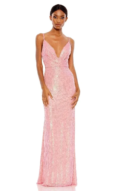 Ieena Duggal 26945 - Spaghetti Strap Sequin Prom Gown