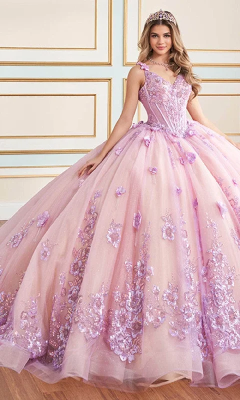 Princesa by Ariana Vara PR30179 - Sequin Embellished V-Neck Ball Gown