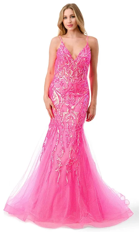 Trevi Collection L2807M - Corset Sequin Evening Gown