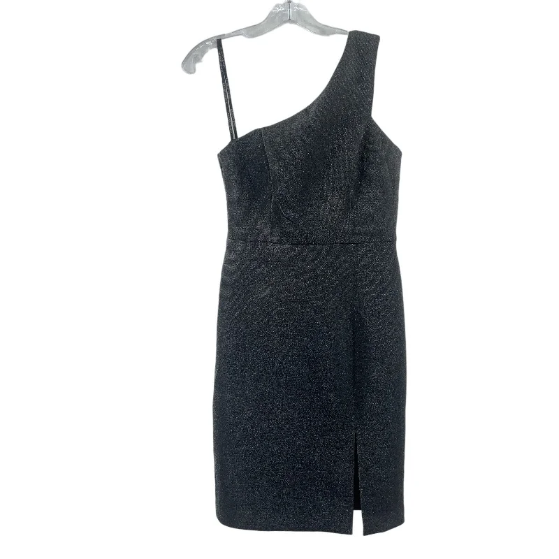 Vince Camuto Silver Glittery One-Shoulder Bodycon Dress Women’s Size 6 Preowned