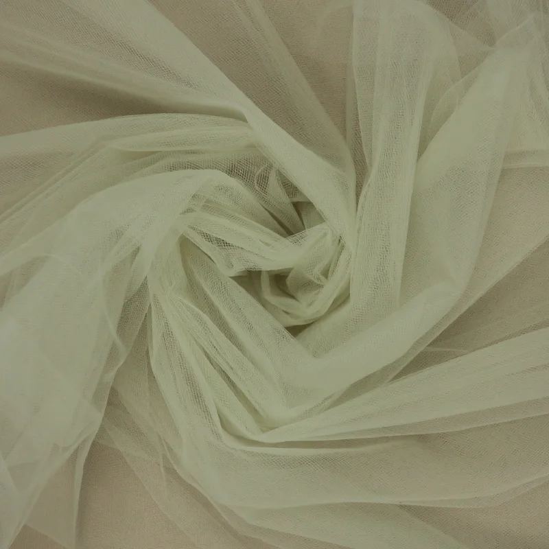 Solid Oyster Illusion Tulle Fabric