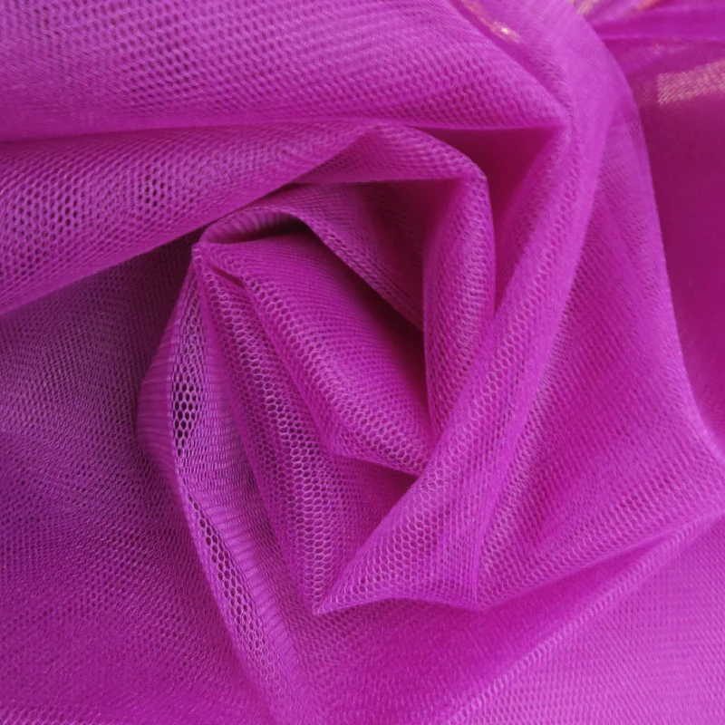 Solid Purple Hard Tulle Fabric